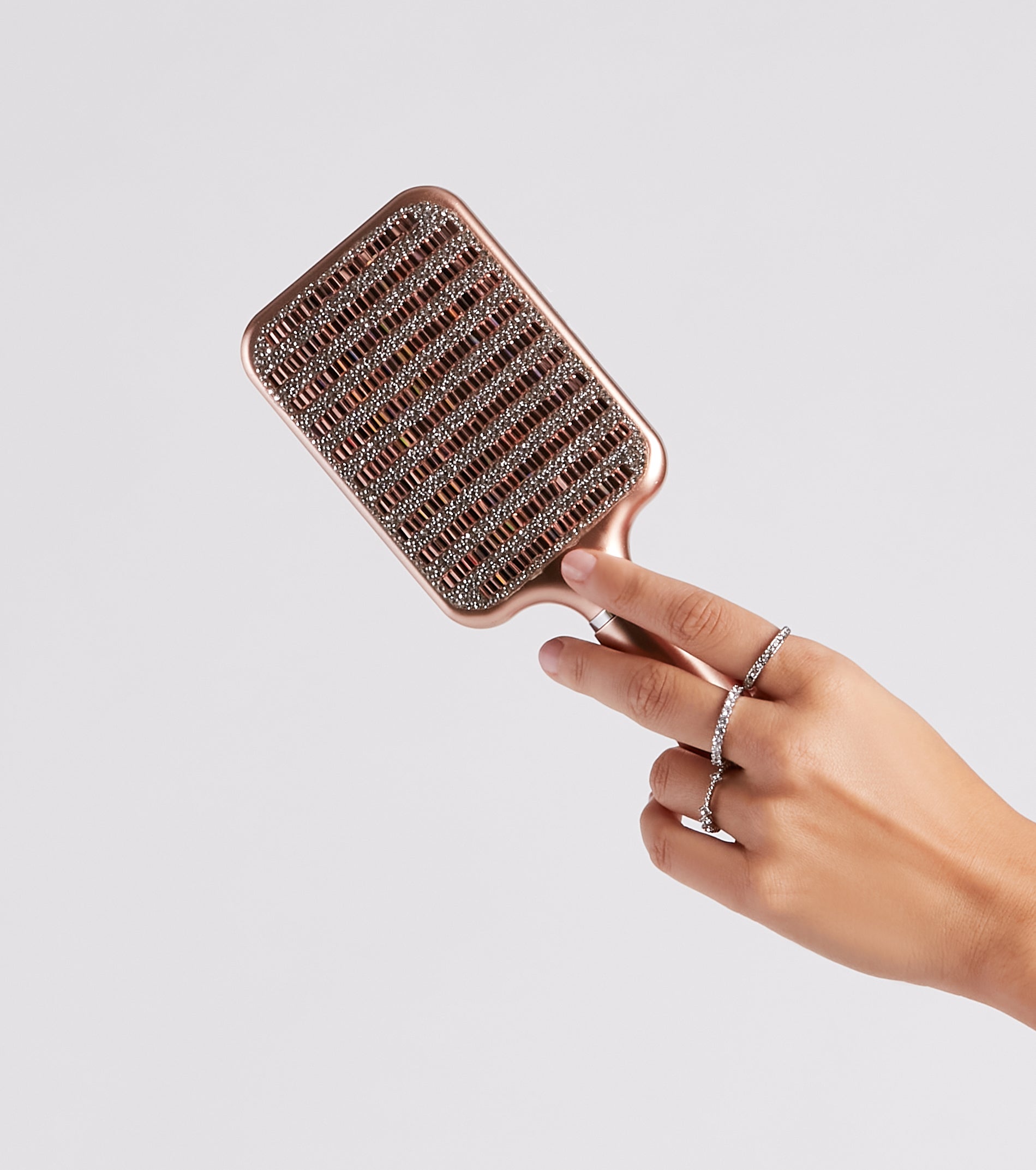Beauty Lover Rhinestone Paddle Hairbrush - Image 2