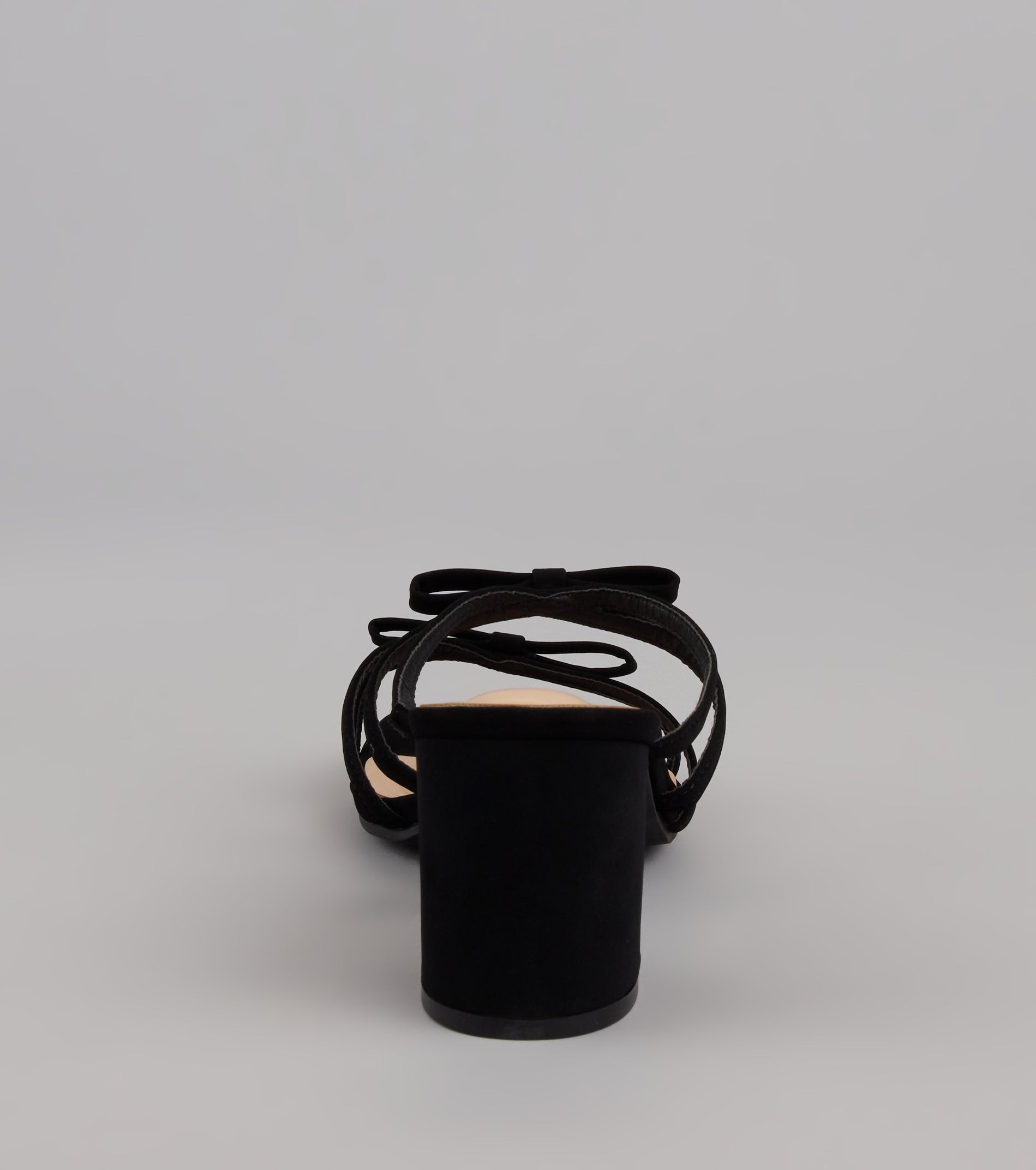 All Day Cute Bow Strap Block Heel Mules - Image 4