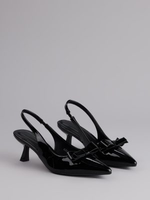 Sweet Detail Patent Slingback Heels