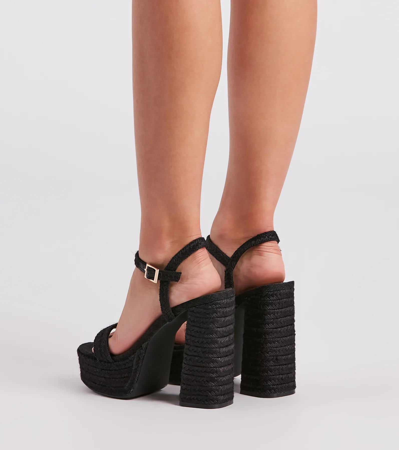 Spring Into Style Espadrille Platform Heels - Image 4