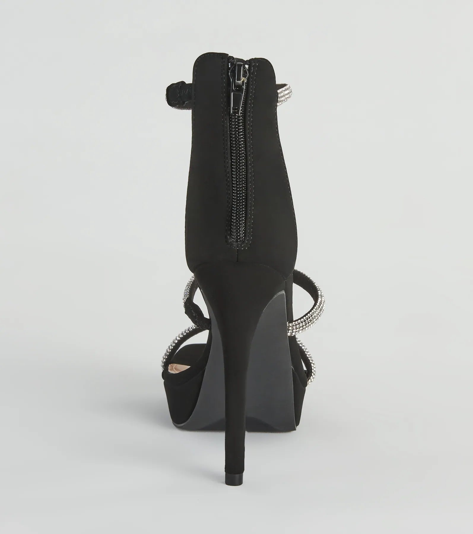 Sleek And Glam Rhinestone Platform Stiletto Heels - Image 4