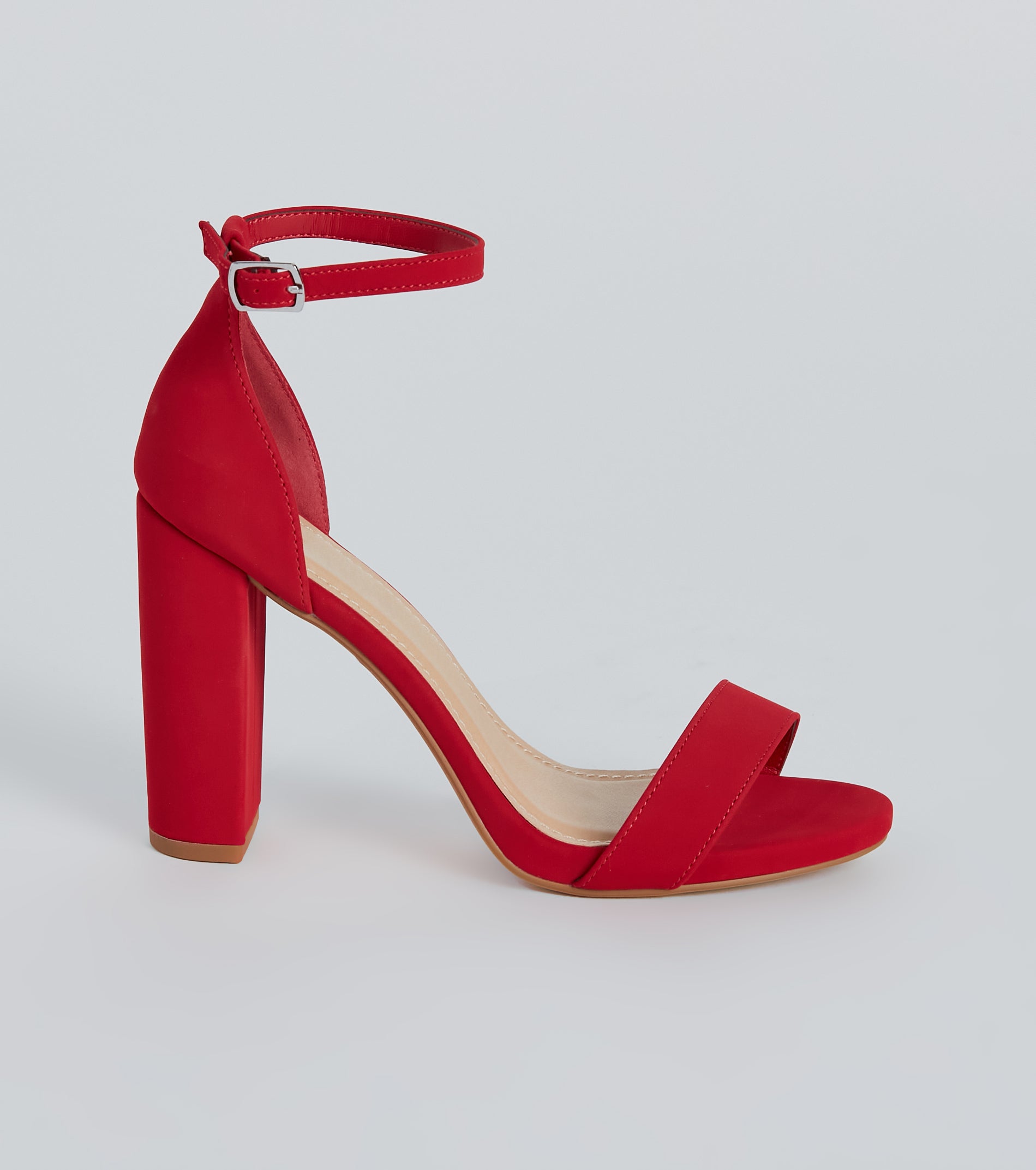 Sophisticated Look Nubuck Block Heels - Image 2