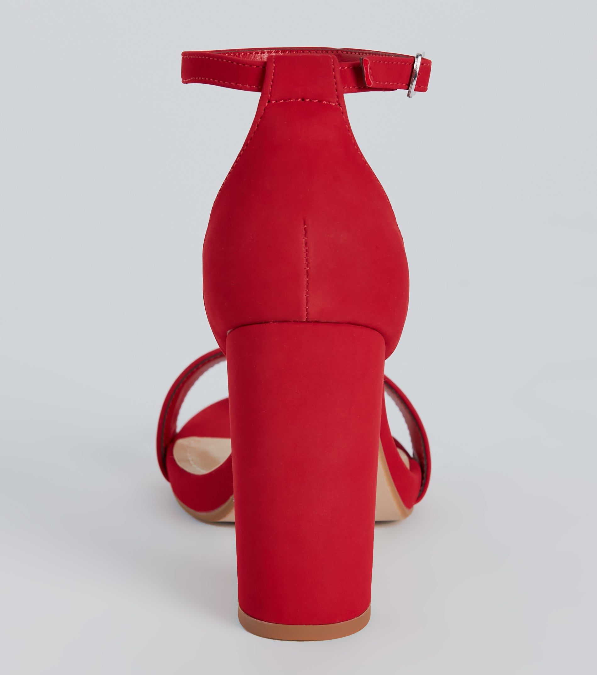 Sophisticated Look Nubuck Block Heels - Image 4
