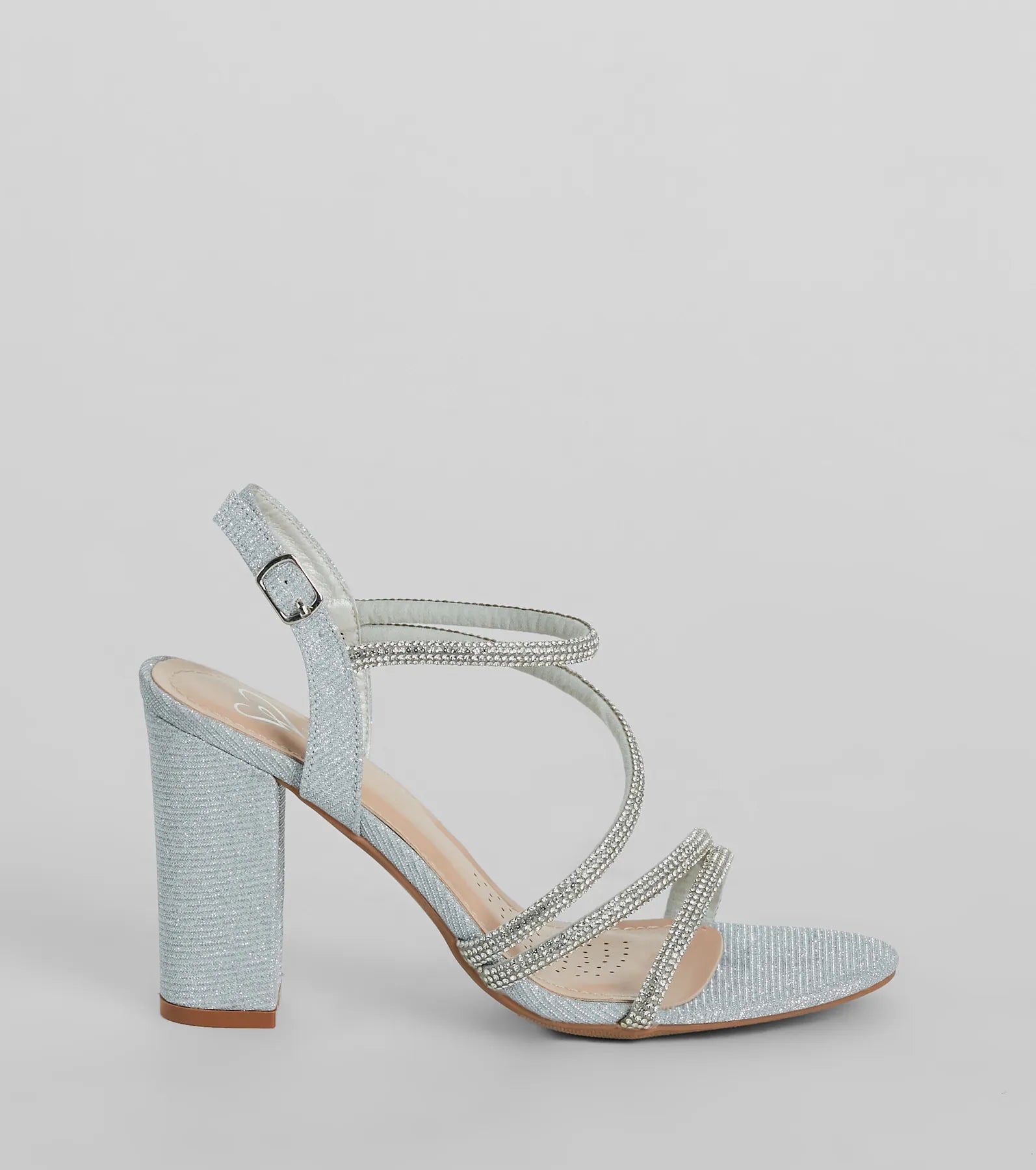 Miss Marvelous Rhinestone Block Heels - Image 6