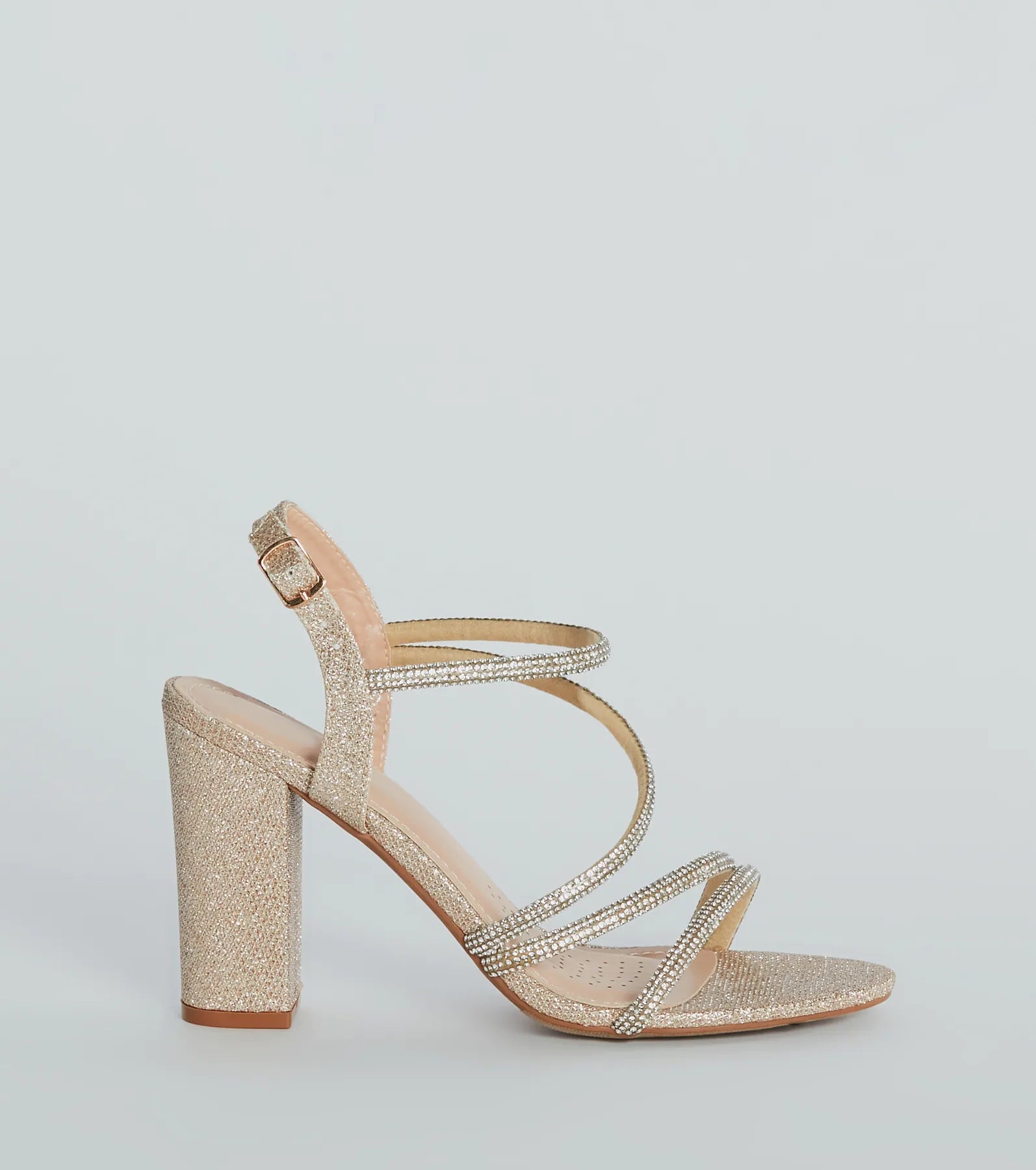 Miss Marvelous Rhinestone Block Heels - Image 14