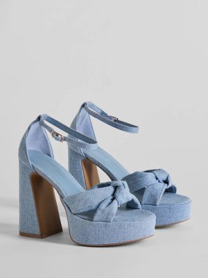 Sunset Drinks Platform Block Heels