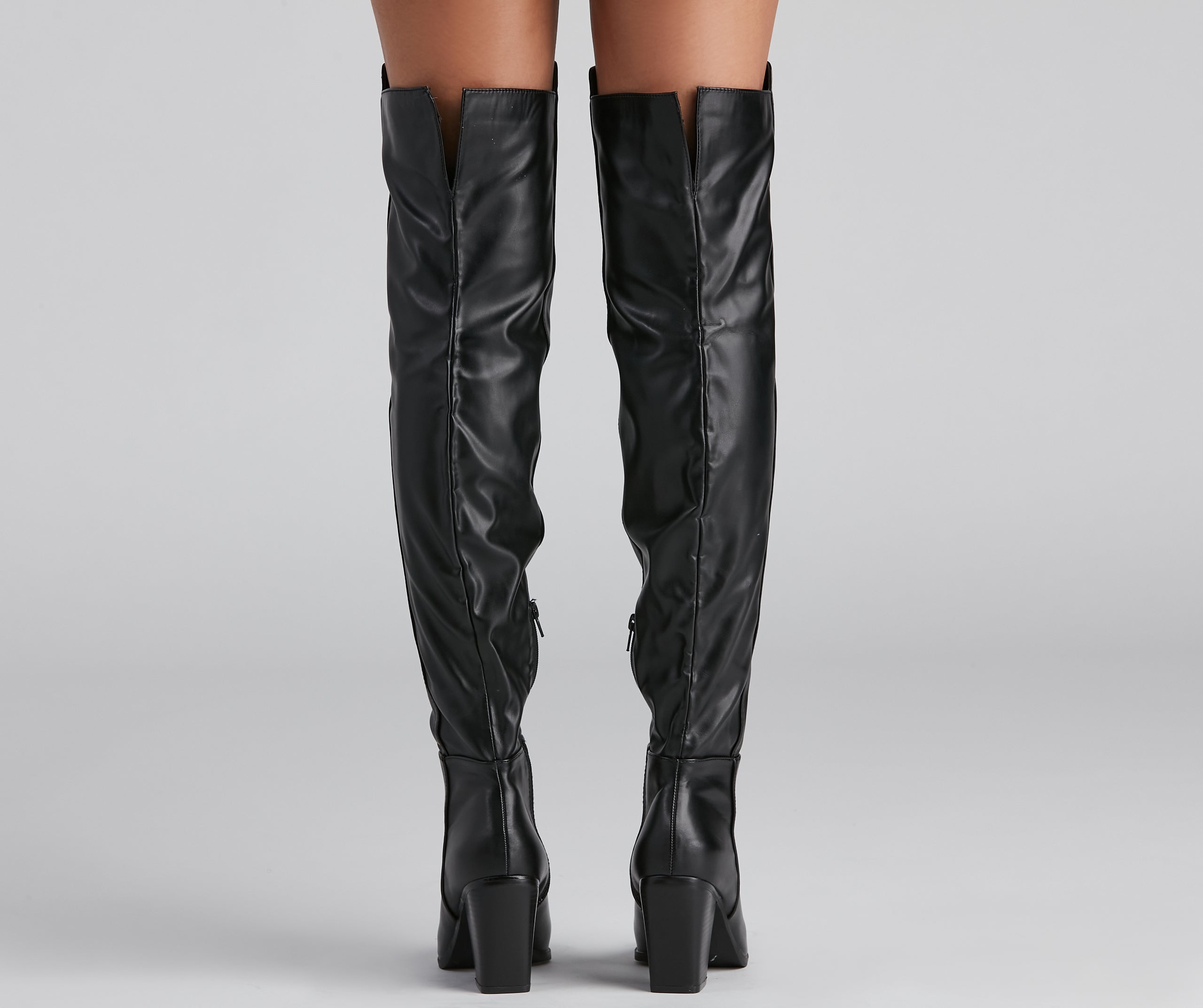 Tres Chic Faux Leather Boots - Image 4