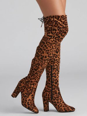Leopard Love Over-The-Knee Boots