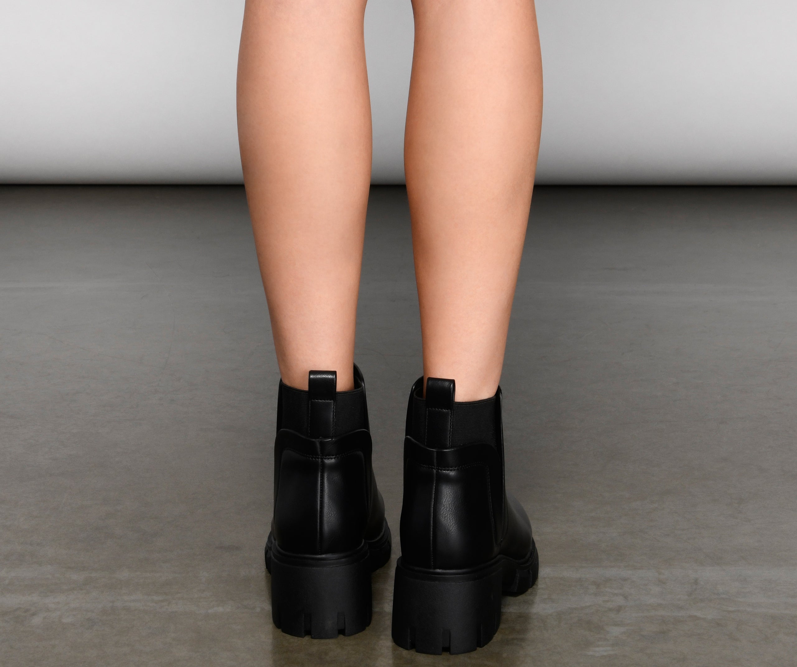 On The Edge Trendy Lug Sole Bootie - Image 5