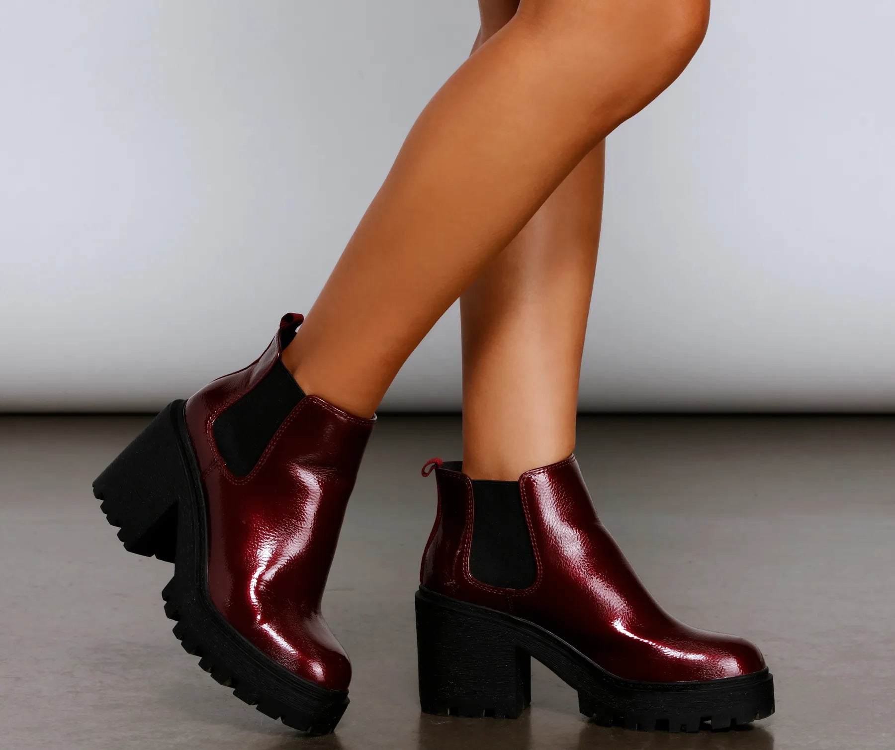A Trendy Vibe Lug Sole Booties - Image 8