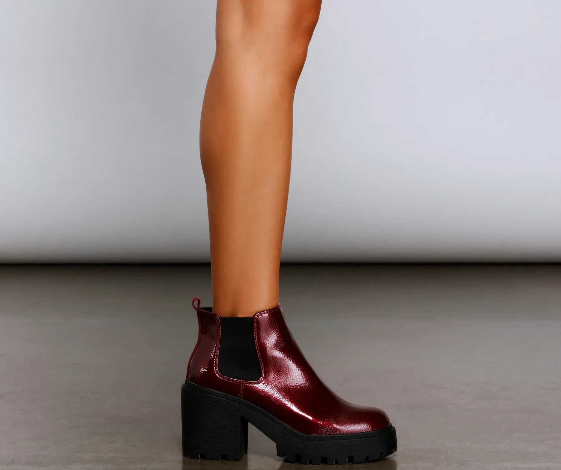 A Trendy Vibe Lug Sole Booties - Image 9