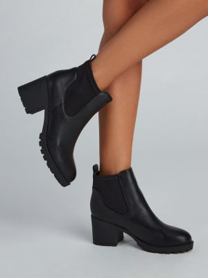 Strut It Out Lug Sole Combat Boots