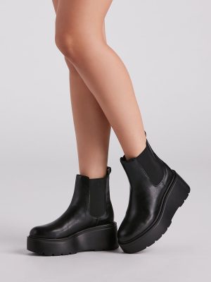 Chic Edge Platform Booties