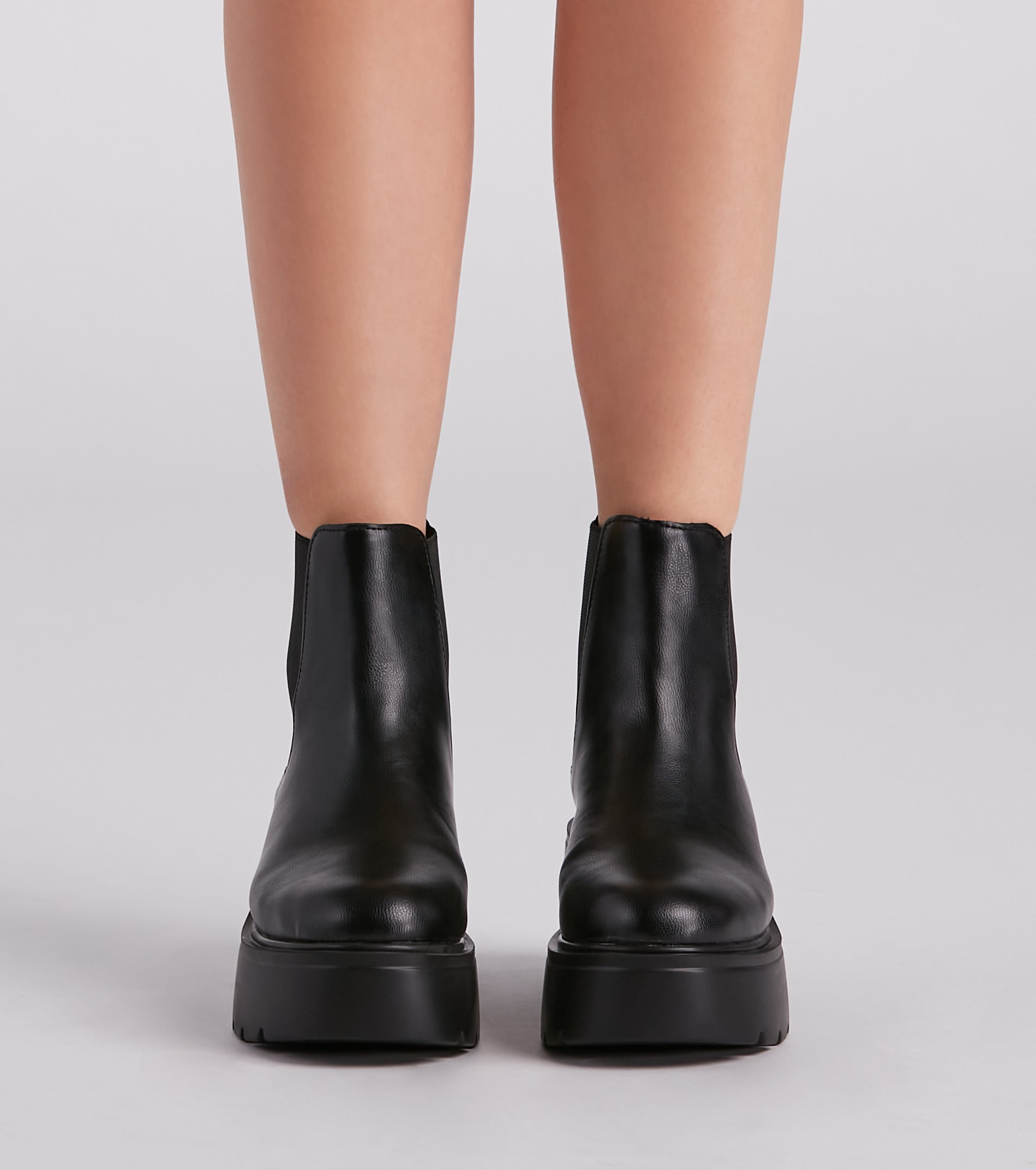 Chic Edge Platform Booties - Image 2