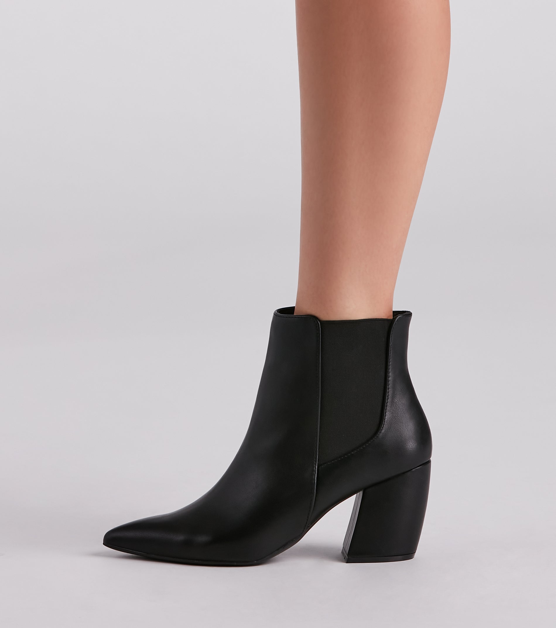 To The Point Faux Leather Booties - Image 3