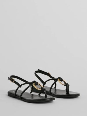 All Things Chic Strappy Charm Flat Sandals