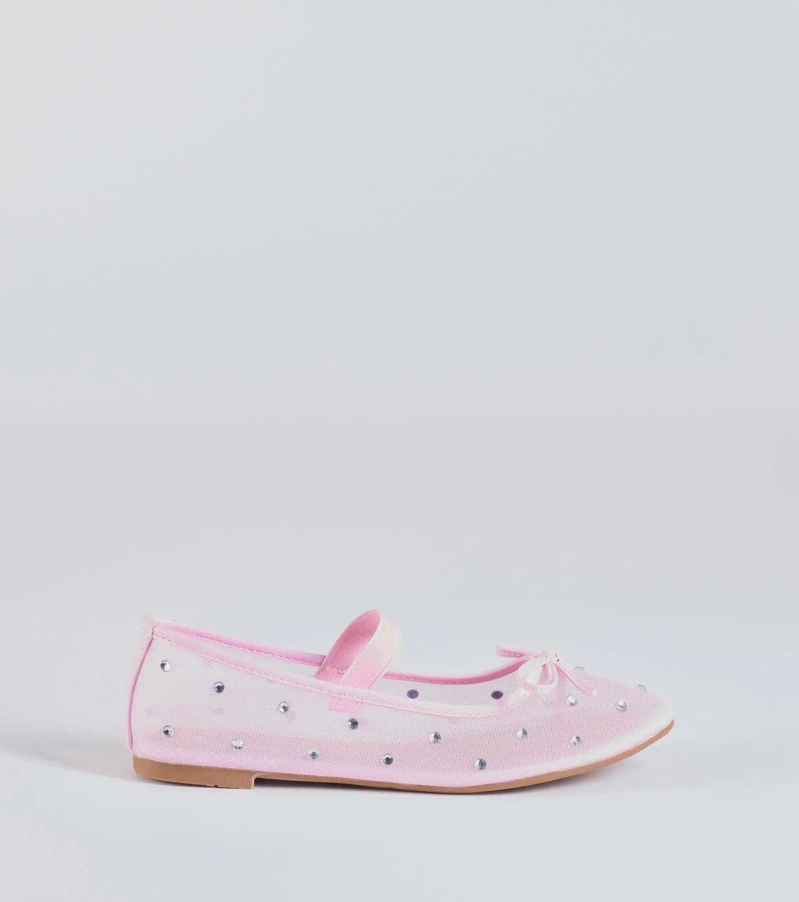 Sparkle And Shine Rhinestone Bow Ballet Flats - Image 6