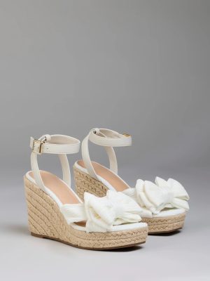 Sunny Day Plans Bow Espadrille Wedges
