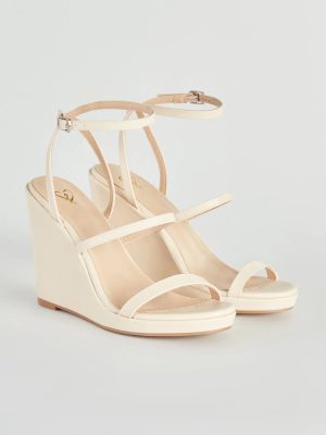 In The Sun Strappy Platform Wedges