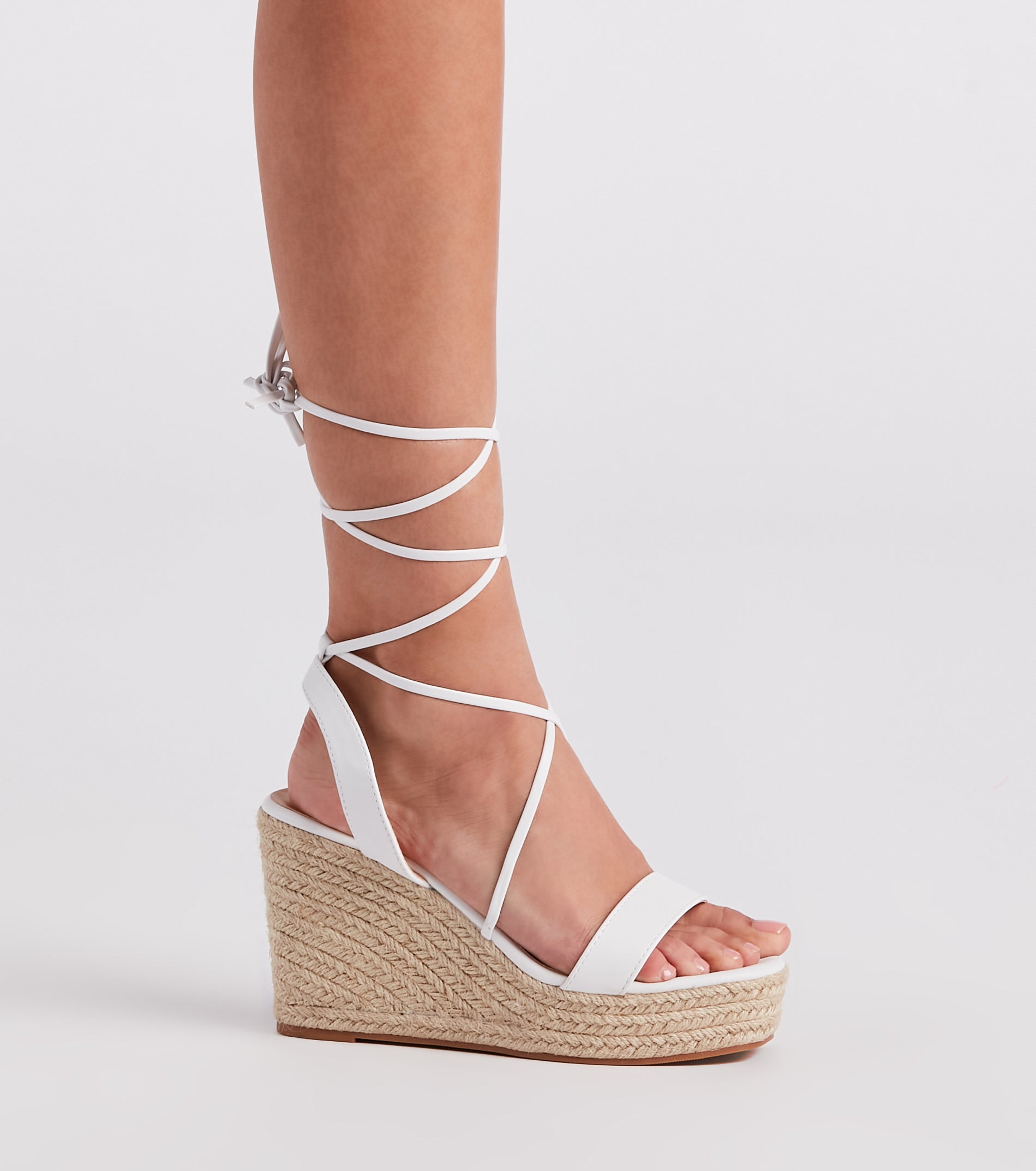 Spring Step Espadrille Lace-Up Wedges - Image 3