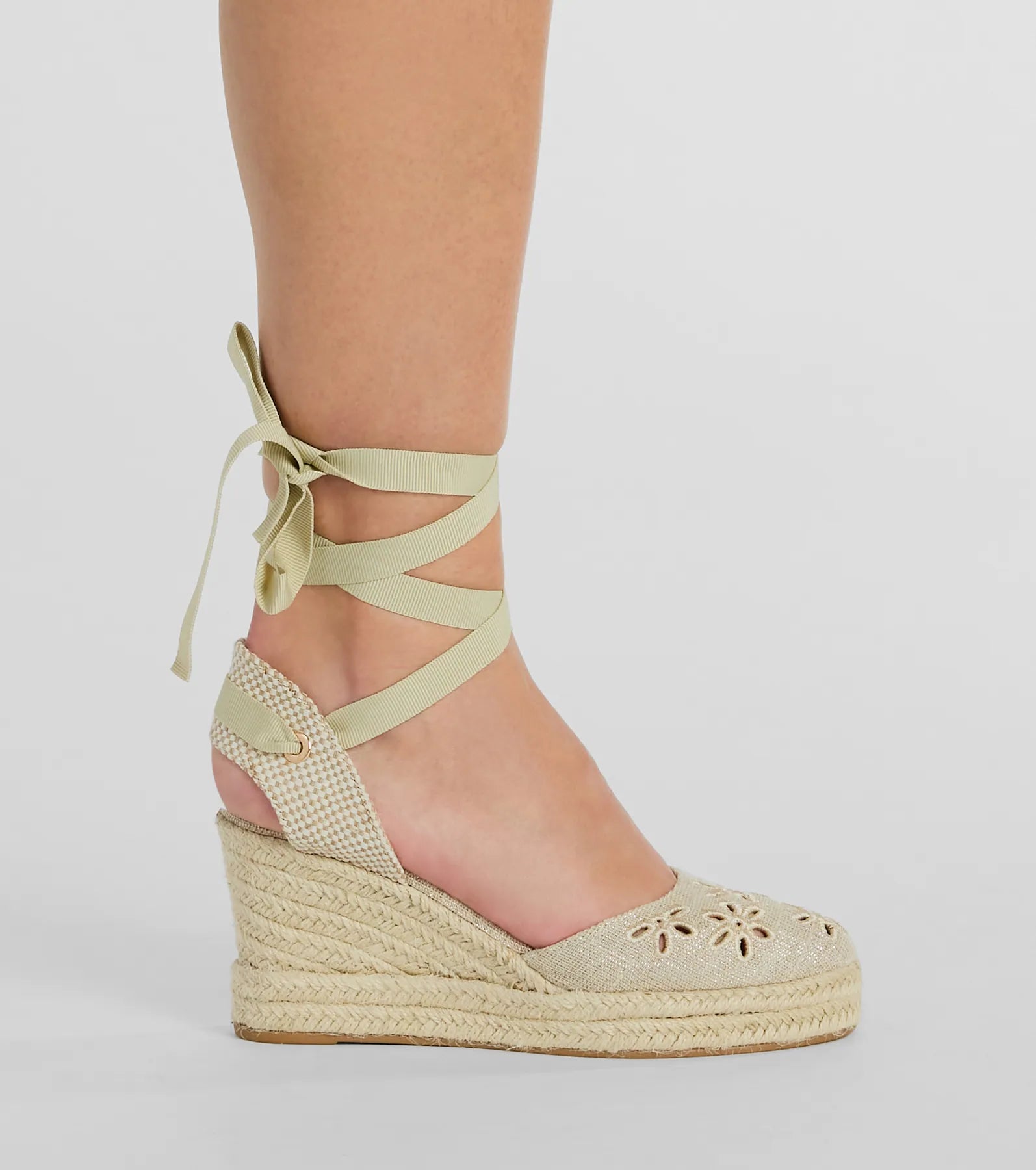 Feeling Cute Flower-Detail Espadrille Wedges - Image 3