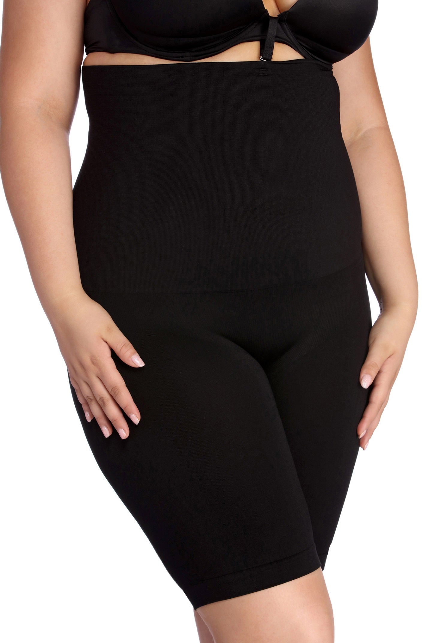 Plus High Waist Shaper Shorts - Image 3
