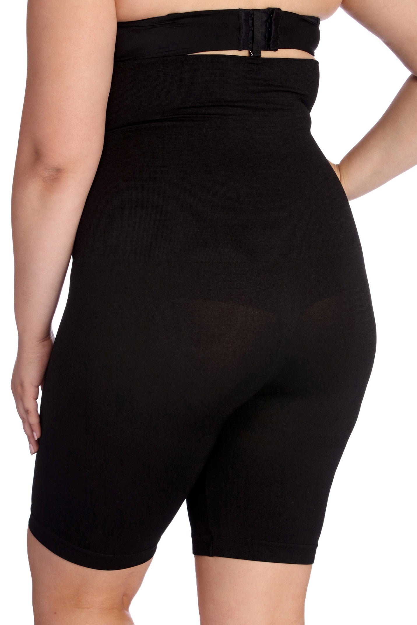 Plus High Waist Shaper Shorts - Image 4